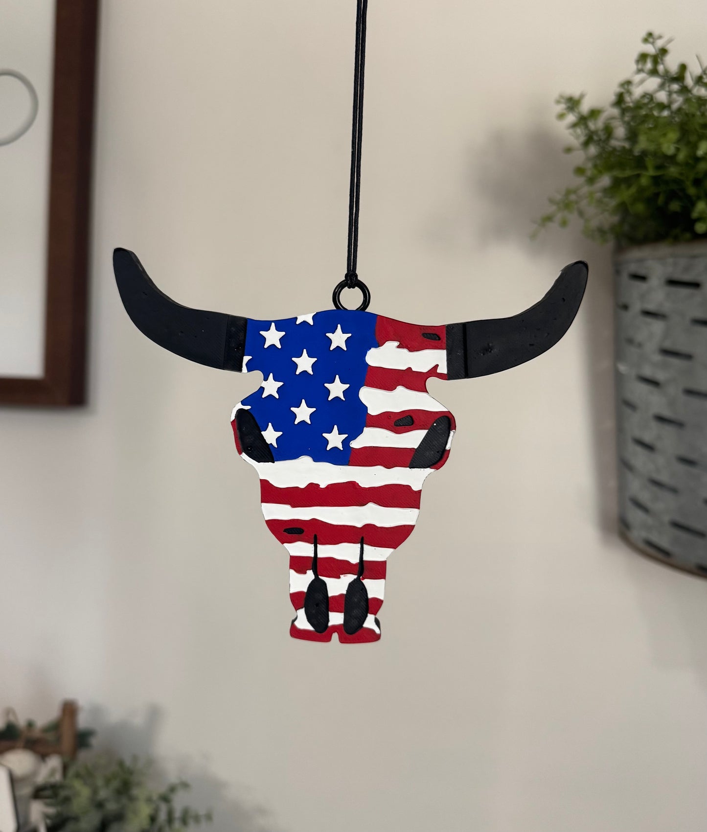 Distressed Flag Bull