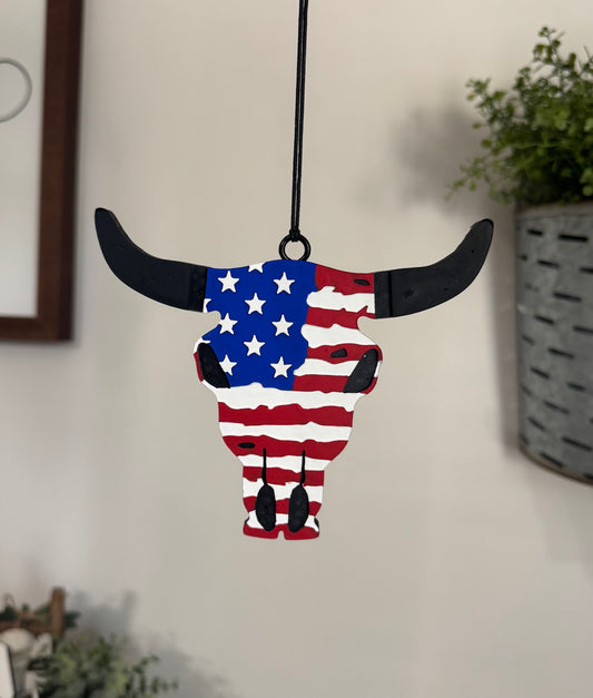 Distressed Flag Bull