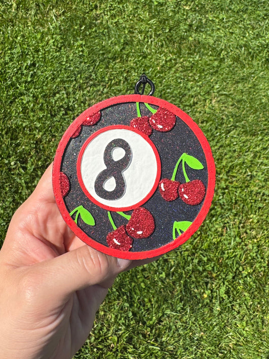 8 ball with cherries