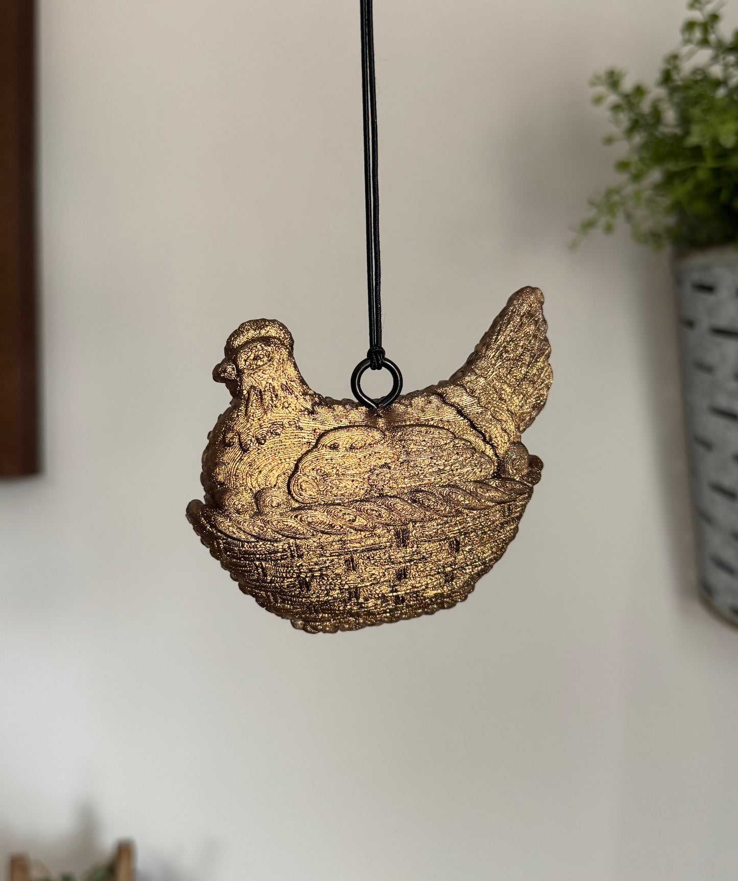3d hen on a nest