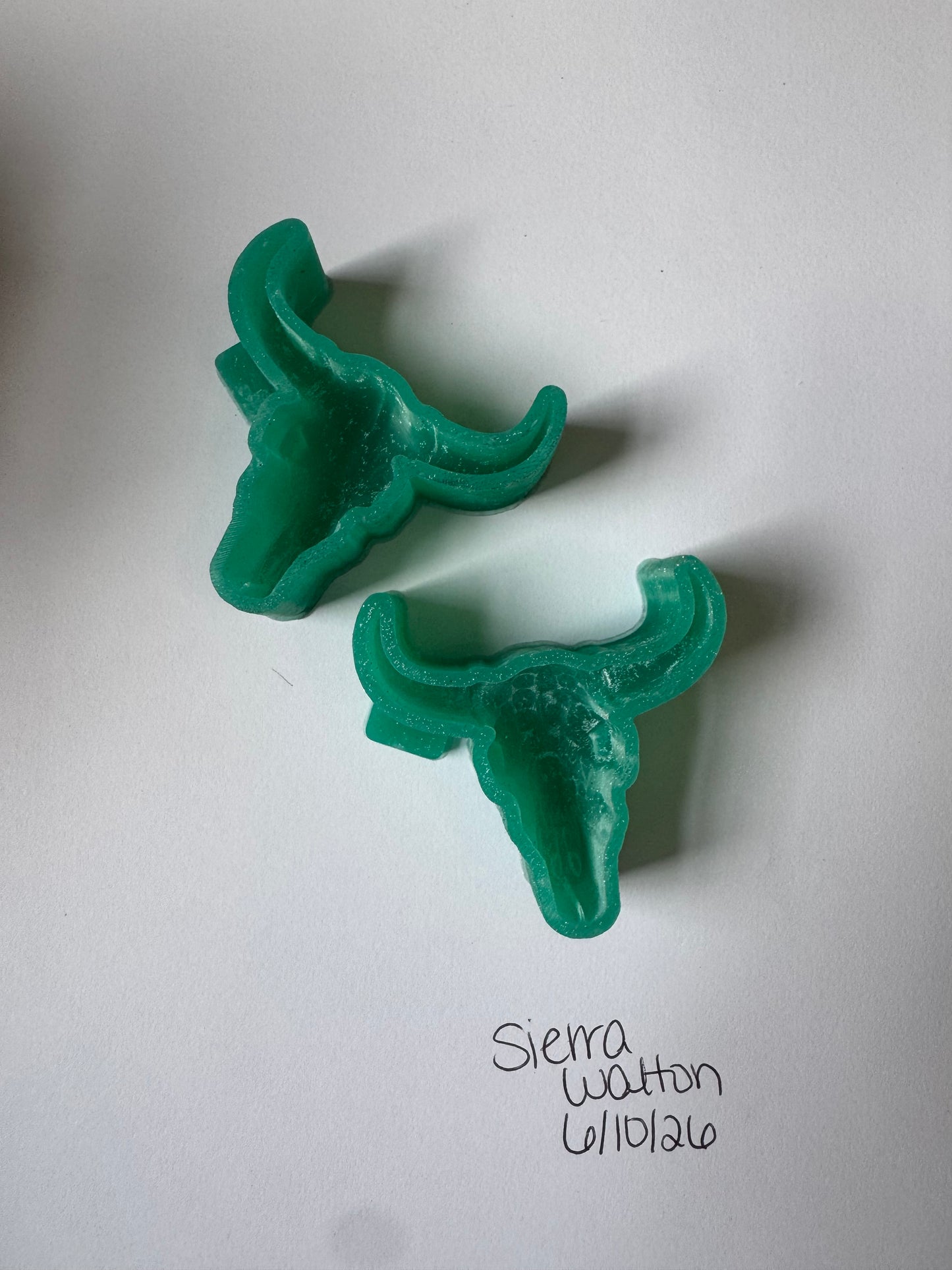 3d bull vent clips mold