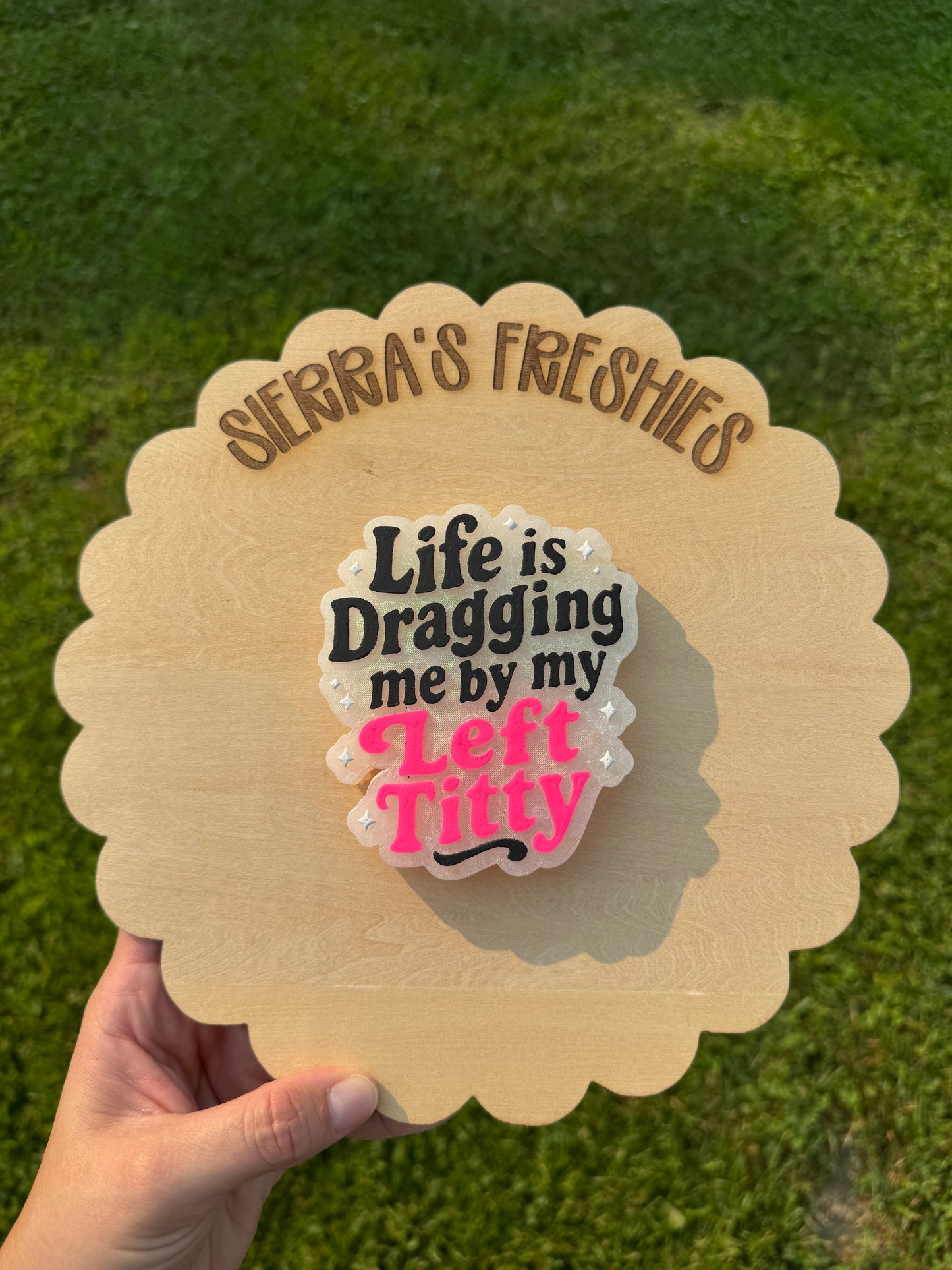 Dragging by Left Tit