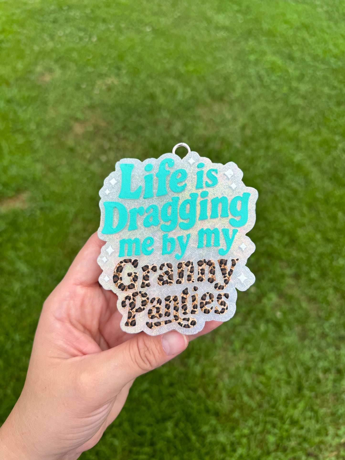 Dragging by Granny Panties