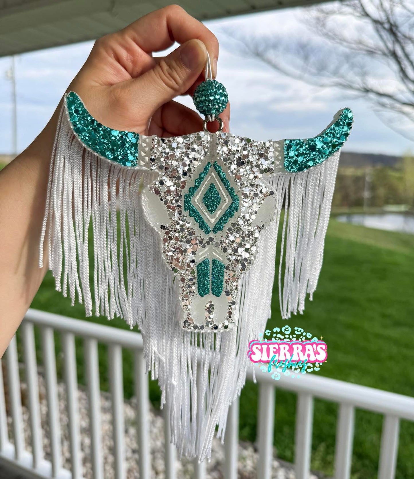 Viral in Teal Large Aztec Bull